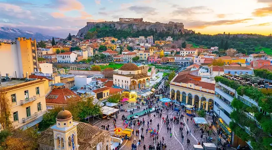 Yerevan Republic Square sunset view – Armenia Tour Packages