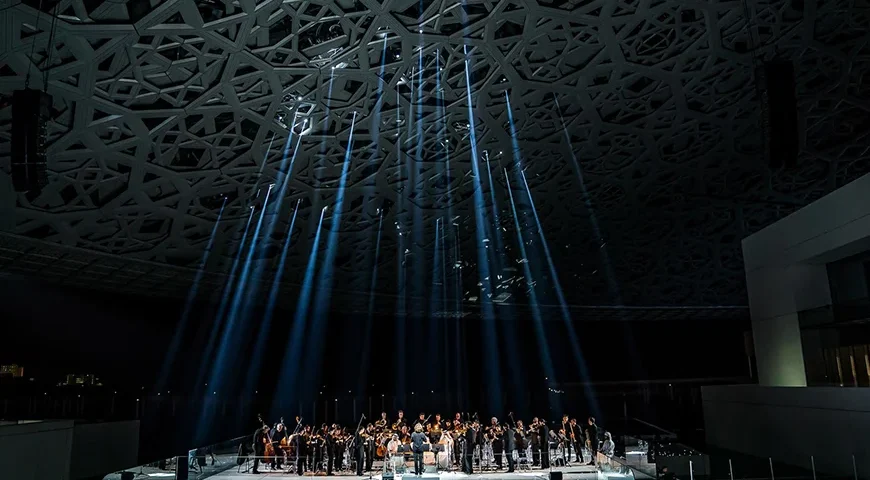 Louvre Abu Dhabi Museum with iconic dome