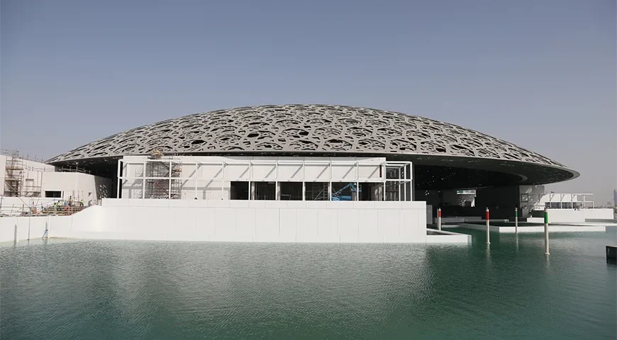 Louvre Abu Dhabi Museum ticket price on display