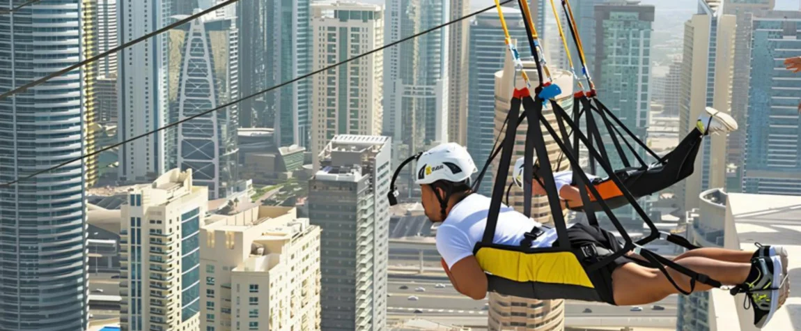 Xline Zipline Dubai Marina