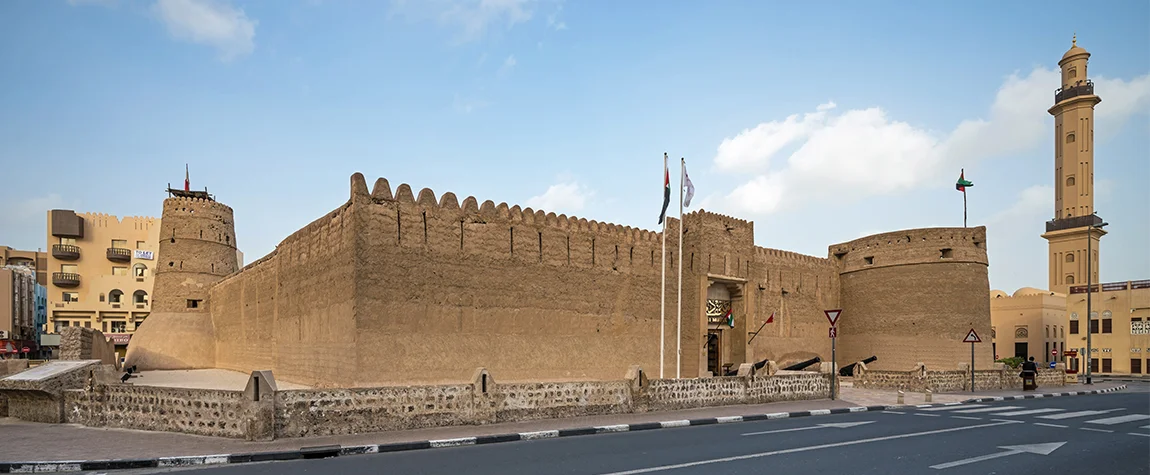 Al Seef Historic District in Old Dubai