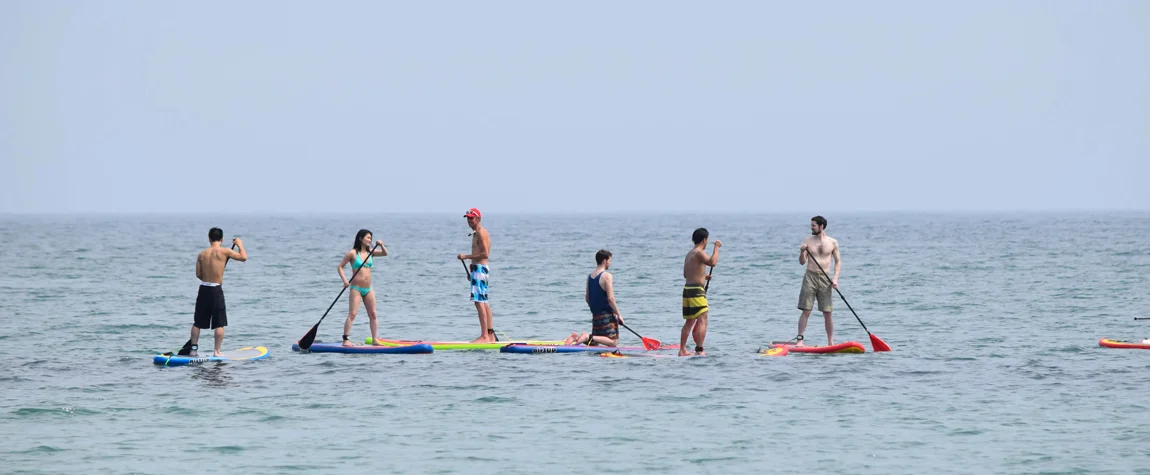 Paddle boarding