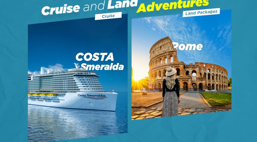 Rome with Costa Smeralda Cruise Package