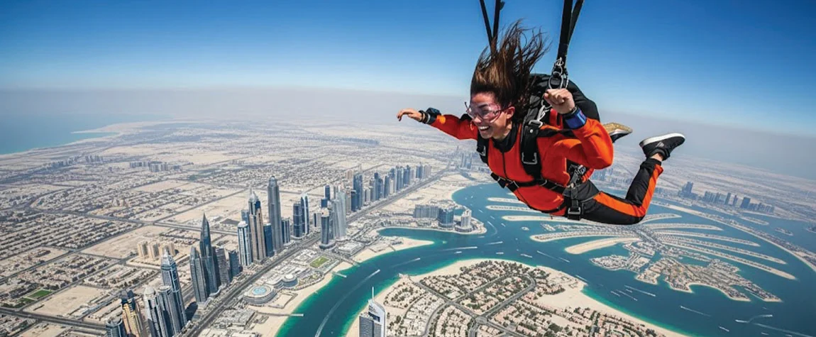 Best time to visit skydive Dubai