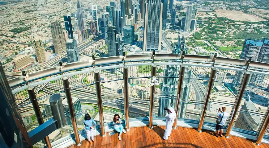 Burj Khalifa 148 floor premium observation deck with SKY Lounge